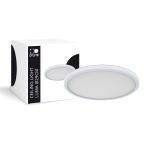 D'Lite Plafonnier Luma Blanc 18W 1700lm - 827 Blanc Très Chaud | IP44 - 29cm