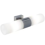 Nordlux Tangens Applique Murale Verre et Métal Chrome | IP44 - Convient pour 2x E14