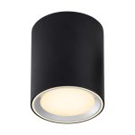 Nordlux Plafond Spot Fallon Métal Gris 5.5W 500lm - 827 Blanc Très Chaud | 3 Niveaux De Gradation Dimmable