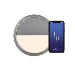 Nordlux Ava Smart Plafonnier LED Gris 9.5W 600lm 159D – 827 - Blanc Très Chaud | Dimmable - IP54