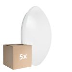 Lot 5x Ledvance Surface Circulaire 350 Blanc 18W 1440lm - 840 Blanc Froid | IP44 - avec Sensor - Équivalent 2x18W