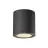 SLV Sitra Plafonnier Aluminium Gris Rond | Extérieur - IP44 - Convient pour 1x GX53 