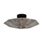 Good&Mojo Plafondlamp Panama Rotan Grijs | Geschikt voor 1x E27 