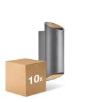 Voordeelpak 10x Nordlux Nico Wandlamp Aluminium Antraciet Up & Down | Geschikt voor 2x GU10