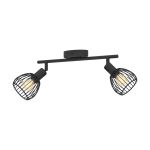 Eglo Plafondlamp Sonni Staal Zwart | IP20 - Geschikt voor 2x E14 
