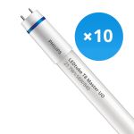 Voordeelpak 10x Philips LED Buis T8 MASTER (EM/Mains) Ultra Output 21.7W 3700lm - 840 Koel Wit | 150cm - Vervangt 58W
