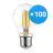 Voordeelpak 100x Noxion Lucent LED E27 Peer Filament Helder 4.5W 470lm - 822-827 Dim To Warm | Dimbaar - Vervangt 40W