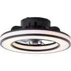 Brilliant Mondello Plafondventilator Kunststof Zwart 23W 3100lm - 827-865 CCT | 420mm - Afstandsbediening Dimbaar