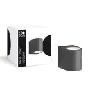 D'Lite Wandlamp Vossem Aluminium Zwart | IP54 - Geschikt Voor 1x GU10