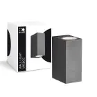 D'Lite Wandlamp Vrebos Aluminium Zwart Up & Down | IP54 - Geschikt Voor 2x GU10