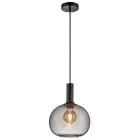 Nordlux Alton 25 Pendelarmatuur Glas Zwart | Geschikt voor 1x E27